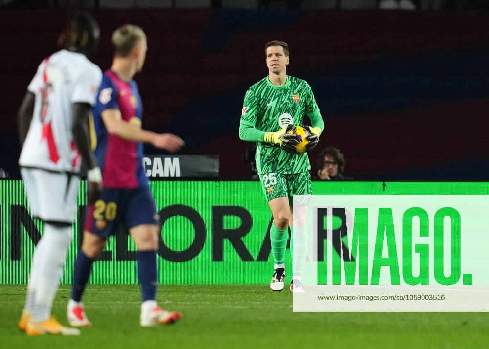 FC Barcelona, Barca Rayo Vallecano. La Liga EA Sports match. Date 24 Wojciech Szczesny of FC Barcelona during the La Liga EA Sports match between FC Barcelona and Rayo Vallecano played at Lluis Companys Stadium on February 17, 2025 in Barcelona, Spain. kpng