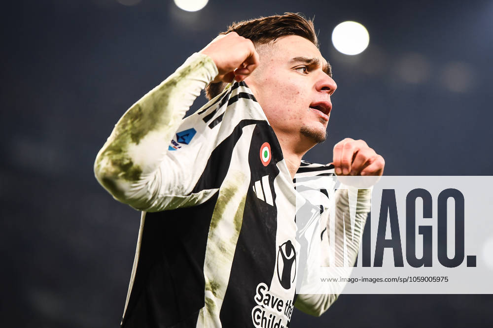 Francisco CONCEICAO of Juventus celebrates his goal during the Serie A match between Juventus FC and FC Internazionale at Allianz Stadium on January 16, 2025 in Turin, Italy. Turin Italy - ZUMAm308 20250216_zsp_m308_057
