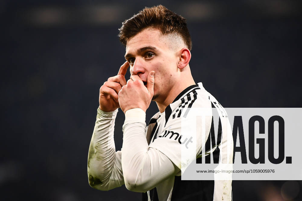 Francisco CONCEICAO of Juventus celebrates his goal during the Serie A match between Juventus FC and FC Internazionale at Allianz Stadium on January 16, 2025 in Turin, Italy. Turin Italy - ZUMAm308 20250216_zsp_m308_058