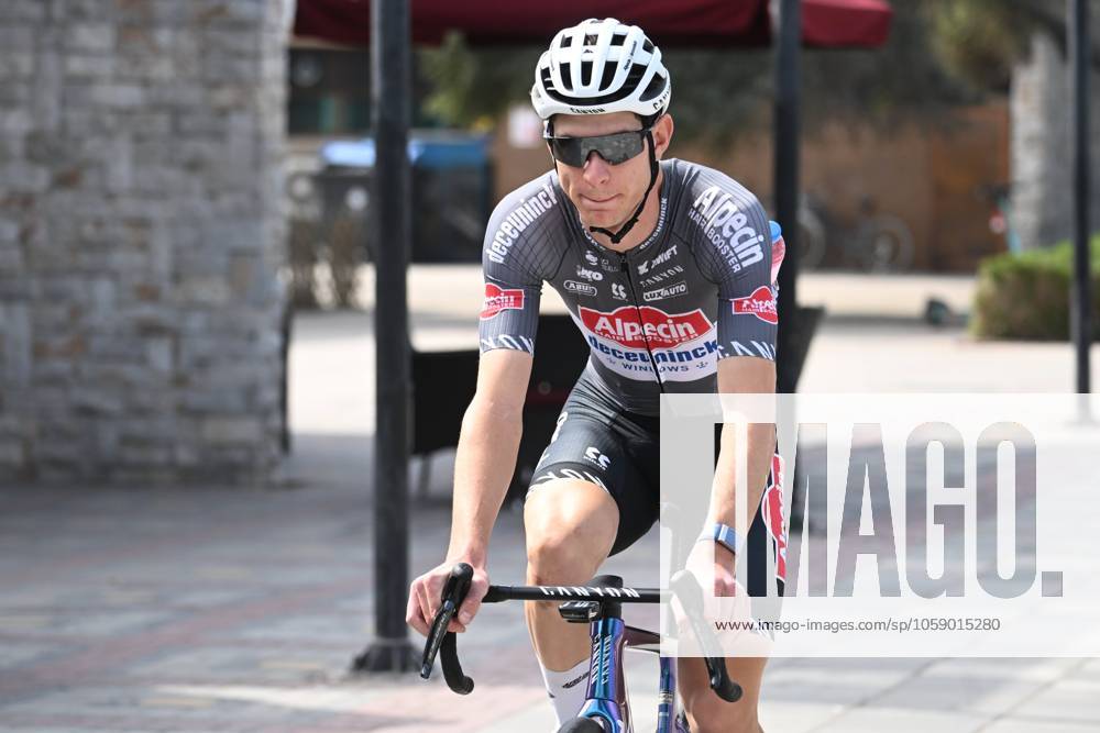 UAE Tour 2025 - Stage 3 JEBEL JAIS, UNITED ARAB EMIRATES - FEBRUARY 19 : Debruyne Ramses (BEL) of Alpecin-Deceuninck pictured during Stage 3 of the UAE Tour 2025 cycling race with start in Ras Al Khaimah and finish in Jebel Jais (181km) on February 19, 2025 in Jebel Jais, United Arab Emirates, 19 02 2025 Jebel Jais United Arab Emirates