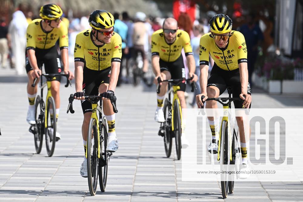 UAE Tour 2025 - Stage 3 JEBEL JAIS, UNITED ARAB EMIRATES - FEBRUARY 19 : Van der Sande Tosh (BEL) of Team Visma Lease a Bike pictured during Stage 3 of the UAE Tour 2025 cycling race with start in Ras Al Khaimah and finish in Jebel Jais (181km) on February 19, 2025 in Jebel Jais, United Arab Emirates, 19 02 2025 Jebel Jais United Arab Emirates