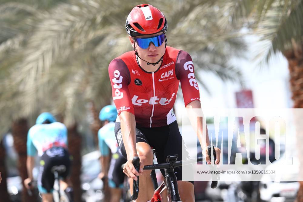 UAE Tour 2025 - Stage 3 JEBEL JAIS, UNITED ARAB EMIRATES - FEBRUARY 19 : Van Eetvelt Lennert (BEL) of Lotto pictured uring Stage 3 of the UAE Tour 2025 cycling race with start in Ras Al Khaimah and finish in Jebel Jais (181km) on February 19, 2025 in Jebel Jais, United Arab Emirates, 19 02 2025 Jebel Jais United Arab Emirates