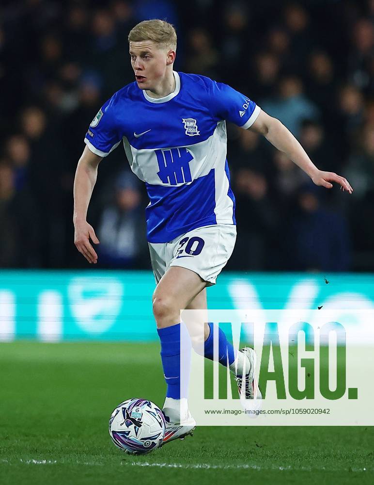 Alex Cochrane of Birmingham City Birmingham City v Bradford City, EFL Vertu Trophy, Semi Final, Football, St Andrews s, Birmingham, UK - 18 Feb 2025