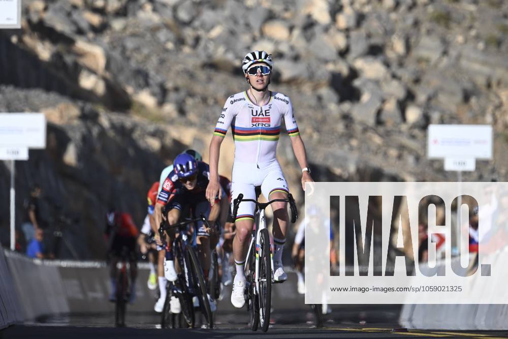UAE Tour 2025 - Stage 3 JEBEL JAIS, UNITED ARAB EMIRATES - FEBRUARY 19 : Pogacar Tadej (SLO) of UAE Team Emirates during Stage 3 of the UAE Tour 2025 cycling race with start in Ras Al Khaimah and finish in Jebel Jais (181km) on February 19, 2025 in Jebel Jais, United Arab Emirates, 19 02 2025 Jebel Jais United Arab Emirates