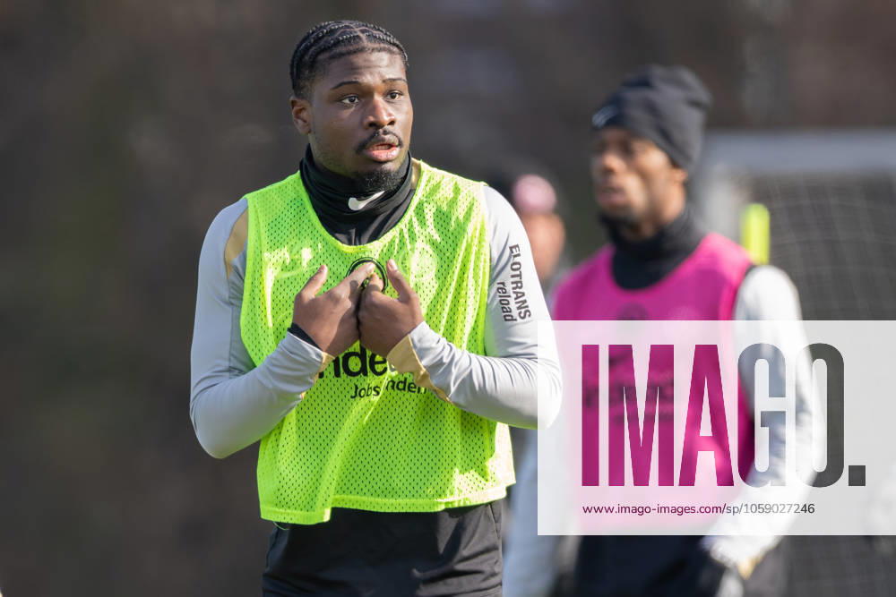 Training Eintracht Frankfurt Eric Junior Dina Ebimbe Eintracht Frankfurt, 26 Training of Eintracht Frankfurt on February 19, 2025 at Deutsche Bank Park in Frankfurt , Frankfurt am Main Hessen Germany Deutsche Bank Park