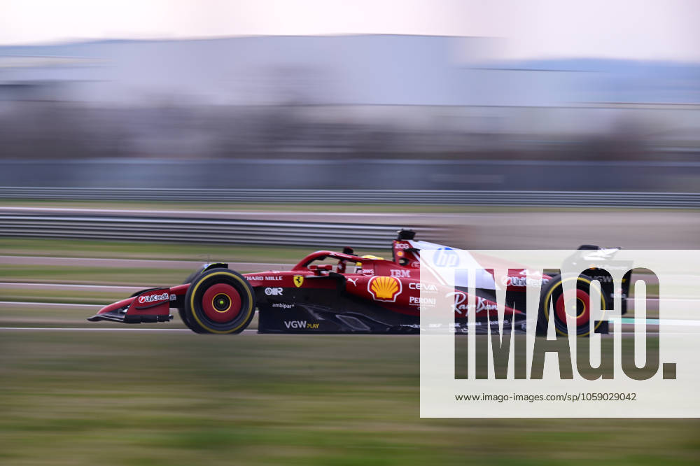 KW08 New Ferrari SF-25 Debuts at Fiorano Circuit Lewis Hamilton of Scuderia Ferrari runs during the first day of the new SF-25 car at Fiorano Circuit in Fiorano Condense, on February 19, 2025, in Milan, Italy. Fiorano Modenese Italy