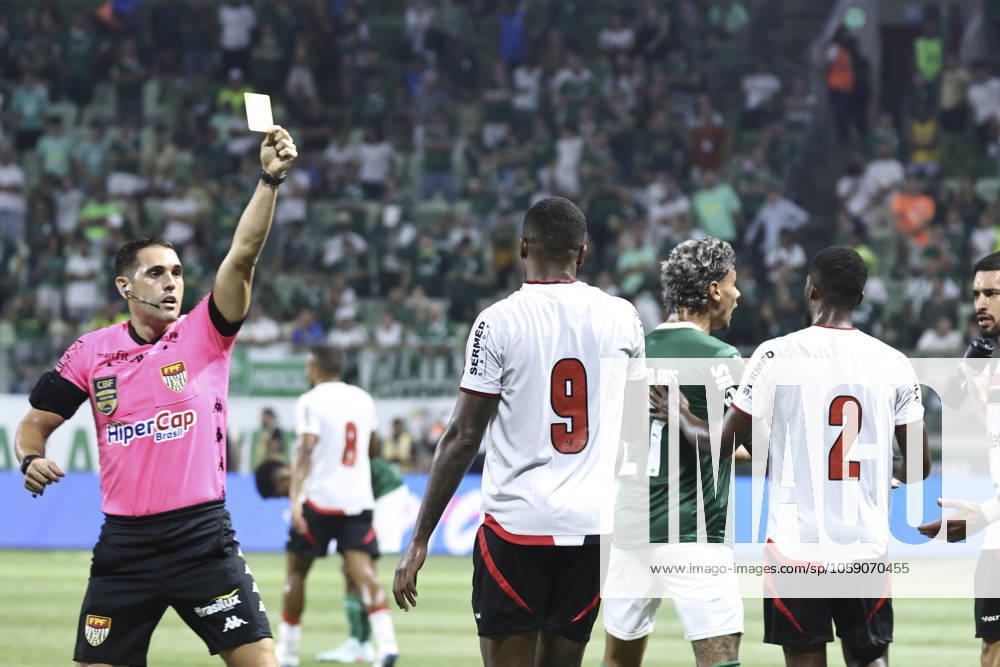 Match between Palmeiras and Botafogo SP for the Sao Paulo championship Sao paulo (sp), 20 02 2025 - paulistao palmeiras vs botagogo sp alexandre de jesus of botafogo sp scores and celebrates his goal in a match between palmeiras vs botafogo sp, valid for the 11th round of the 2025 paulista football championship, on the night of this tuesday, february 20, 2025, at allianz parque, in sao paulo-sp (Foto: Leco Viana Thenews2 imago images) SPO