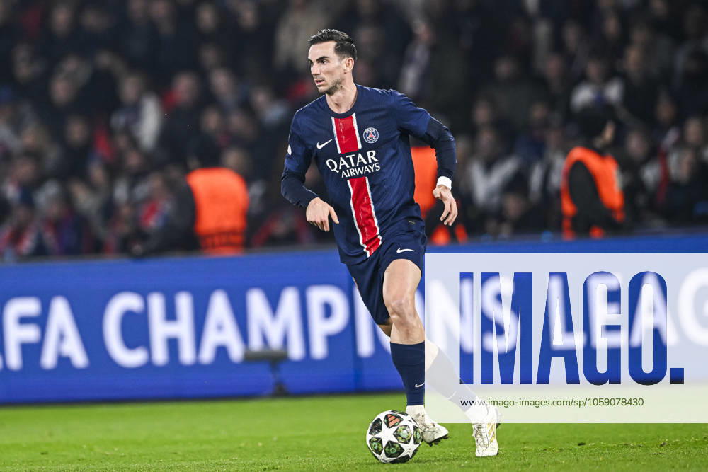 UEFA Champions League - PSG VS Stade Brestois 29 Fabian Ruiz during the UEFA Champions League match Paris Saint-Germain PSG VS Stade Brestois 29 or Brest on February 19, 2025 at Parc des Princes stadium in Paris, France on February 19, 2025. Photo by Victor Joly ABACAPRESS.COM Paris France