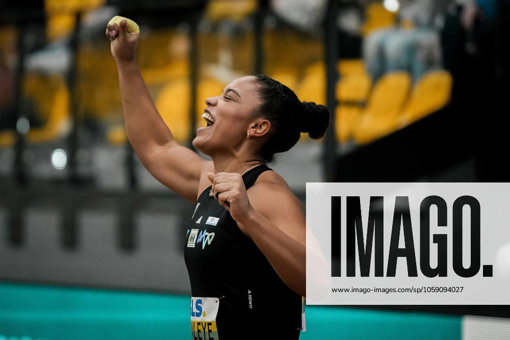 Ogunleye Yemisi MTG Mannheim, shot put women, 30 , GER, Leichtathletik, Athletics, German Indoor Championships, 21 02 2025, GER, Leichtathletik, Athletics, German Indoor Championships, 21 02 2025 Dortmund