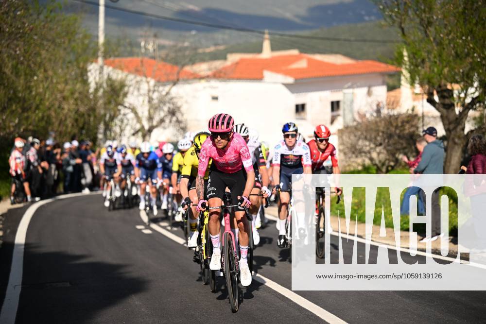 2025 Volta Algarve cycling race - Stage 4 FARO, PORTUGAL - FEBRUARY 22 : Rider of EF Education - Easypost in action during stage 4 of the 51th edition of the Volta Algarve cycling race, with start in Albufeira and finish in Faro on February 22, 2025 in Faro, Portugal, 22 02 2025 ( Motordriver Kenny Verfaillie - Faro Portugal