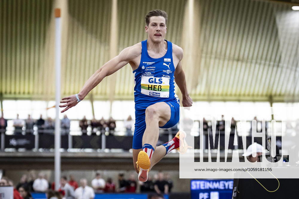 German Indoor Athletics Championships Dortmund, 23 02 2025 Max Heß LAC Erdgas Chemnitz German Indoor Athletics Championships on 23 02 2025 in the Helmut Körnig Hall in Dortmund