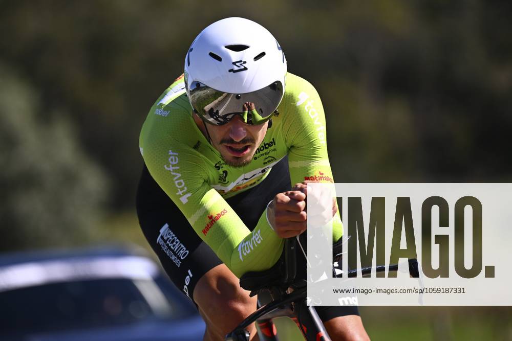 2025 Volta Algarve cycling race - Stage 5 MALHAO, PORTUGAL - FEBRUARY 23 : Morais Francisco (POR) of Tavfer-Ovos Matinados-Mortagua during stage 5, an individual time trial, of the 51th edition of the Volta Algarve cycling race, with start in Salir and finish in Malhao on February 23, 2025 in Malhao, Portugal, 23 02 2025 ( Motordriver Kenny Verfaillie - Malhao Portugal