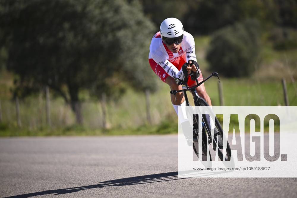 2025 Volta Algarve cycling race - Stage 5 MALHAO, PORTUGAL - FEBRUARY 23 : Galvez Lopez Jorge (ESP) of Aviludo-Louletano-Loule during stage 5, an individual time trial, of the 51th edition of the Volta Algarve cycling race, with start in Salir and finish in Malhao on February 23, 2025 in Malhao, Portugal, 23 02 2025 ( Motordriver Kenny Verfaillie - Malhao Portugal