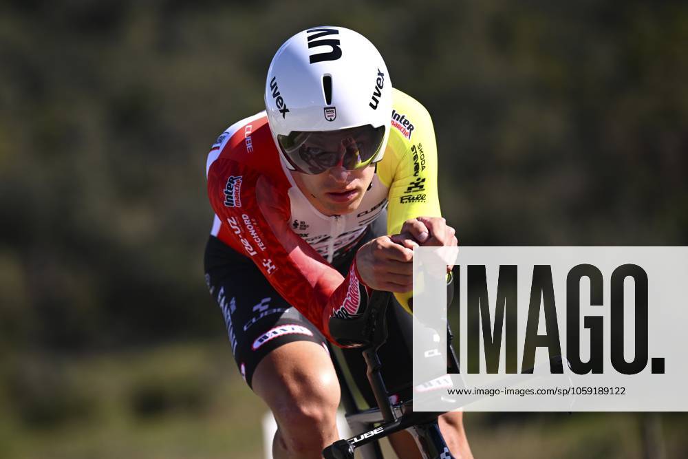 2025 Volta Algarve cycling race - Stage 5 MALHAO, PORTUGAL - FEBRUARY 23 : Kamp Alexander (GER) of Intermarche - Wanty during stage 5, an individual time trial, of the 51th edition of the Volta Algarve cycling race, with start in Salir and finish in Malhao on February 23, 2025 in Malhao, Portugal, 23 02 2025 ( Motordriver Kenny Verfaillie - Malhao Portugal