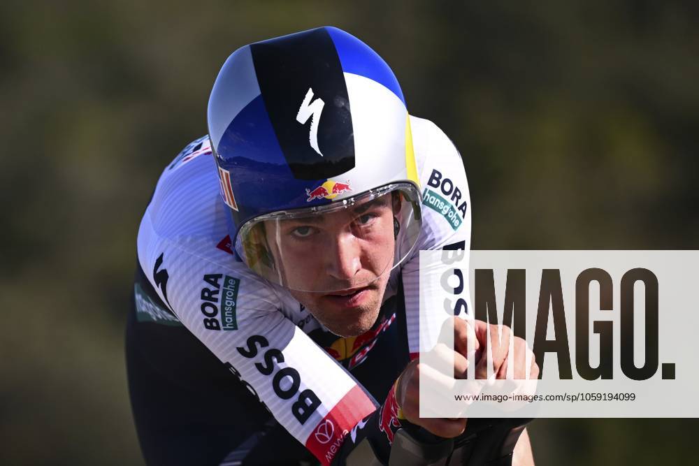 2025 Volta Algarve cycling race - Stage 5 MALHAO, PORTUGAL - FEBRUARY 23 : Lazkano Lopez Oier (ESP) of Red Bull - Bora - Hansgrohe during stage 5, an individual time trial, of the 51th edition of the Volta Algarve cycling race, with start in Salir and finish in Malhao on February 23, 2025 in Malhao, Portugal, 23 02 2025 ( Motordriver Kenny Verfaillie - Malhao Portugal