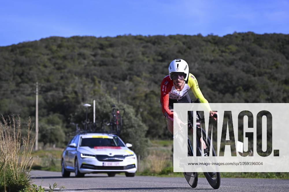 2025 Volta Algarve cycling race - Stage 5 MALHAO, PORTUGAL - FEBRUARY 23 : Rota Lorenzo (ITA) of Intermarche - Wanty during stage 5, an individual time trial, of the 51th edition of the Volta Algarve cycling race, with start in Salir and finish in Malhao on February 23, 2025 in Malhao, Portugal, 23 02 2025 ( Motordriver Kenny Verfaillie - Malhao Portugal