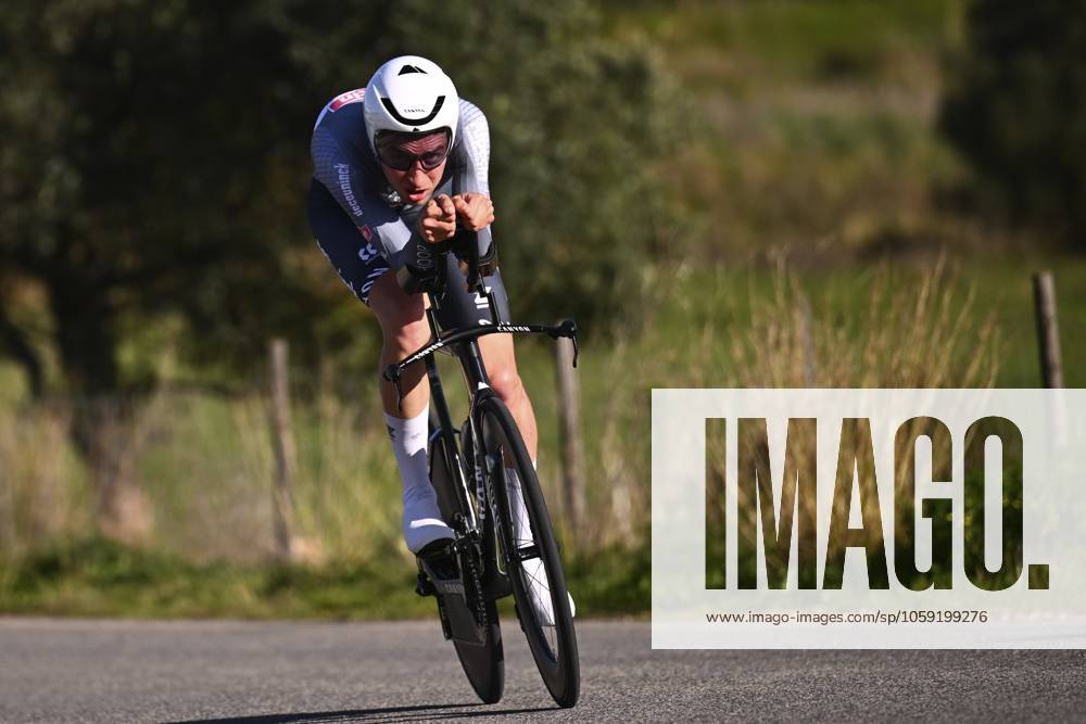 2025 Volta Algarve cycling race - Stage 5 MALHAO, PORTUGAL - FEBRUARY 23 : Vergallito Luca (ITA) of Alpecin-Deceuninck during stage 5, an individual time trial, of the 51th edition of the Volta Algarve cycling race, with start in Salir and finish in Malhao on February 23, 2025 in Malhao, Portugal, 23 02 2025 ( Motordriver Kenny Verfaillie - Malhao Portugal