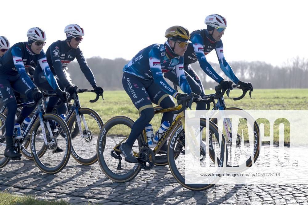 Flanders Classics opening weekend 2025 - training session 26 02 2025 GENT, BELGIUM - FEBRUARY 26 : Evenepoel Remco (BEL) of Soudal - Quick Step pictured during a training session ahead of the Flanders Classics opening weekend with Omloop Het Nieuwsblad and Kuurne Brussel Kuurne on February 26, 2025 in Gent, Belgium, 26 02 2025 Gent Belgium