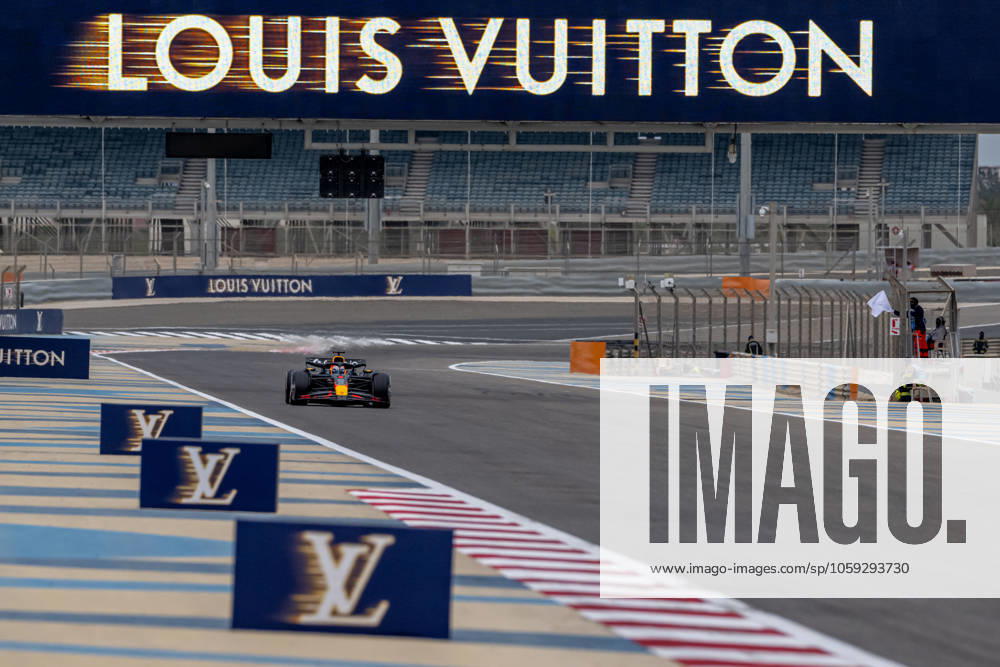 SAKHIR, BAHRAIN: Max Verstappen, racing for the Red Bull Racing team during the 2025 Formula 1 Bahrain Testing at the Bahrain International Circuit in Sakhir, Bahrain