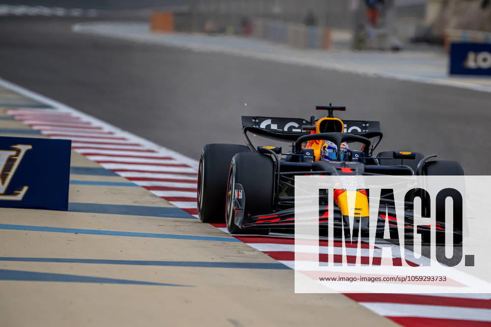 SAKHIR, BAHRAIN: Max Verstappen, racing for the Red Bull Racing team during the 2025 Formula 1 Bahrain Testing at the Bahrain International Circuit in Sakhir, Bahrain