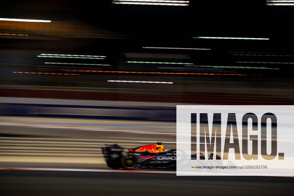 SAKHIR, BAHRAIN: Max Verstappen, racing for the Red Bull Racing team during the 2025 Formula 1 Bahrain Testing at the Bahrain International Circuit in Sakhir, Bahrain