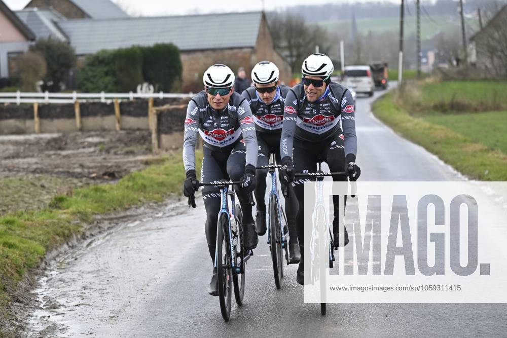 Flanders Classics opening weekend 2025 - training session 27 02 2025 GENT, BELGIUM - FEBRUARY 27 : Philipsen Jasper (BEL) of Alpecin-Deceuninck pictured during a training session ahead of the Flanders Classics opening weekend with Omloop Het Nieuwsblad and Kuurne Brussel Kuurne on February 27, 2025 in Gent, Belgium, 27 02 2025 Gent Belgium
