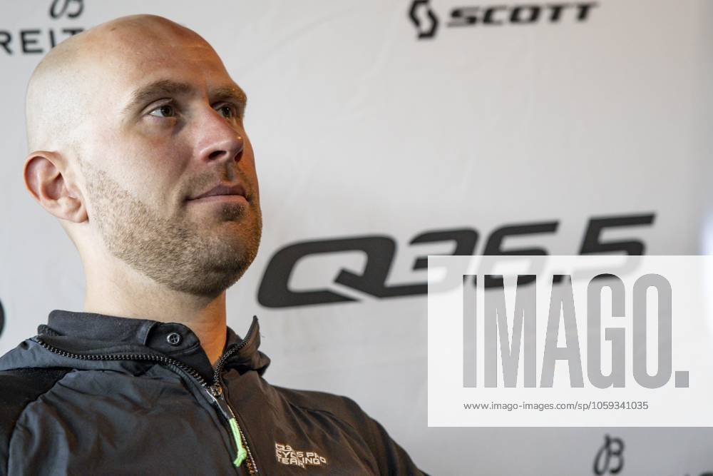 Belgian Frederik Frison of Q36.5 Pro Cycling Teampictured during a press conference, PK, Pressekonferenz of Q36.5 Pro Cycling Team, Friday 28 February 2025, in Waregem, ahead of this weekend s one-day cycling race Omloop Het Nieuwsblad, opening race of the Flemish classic one day races season. DAVIDxPINTENS x113663968x