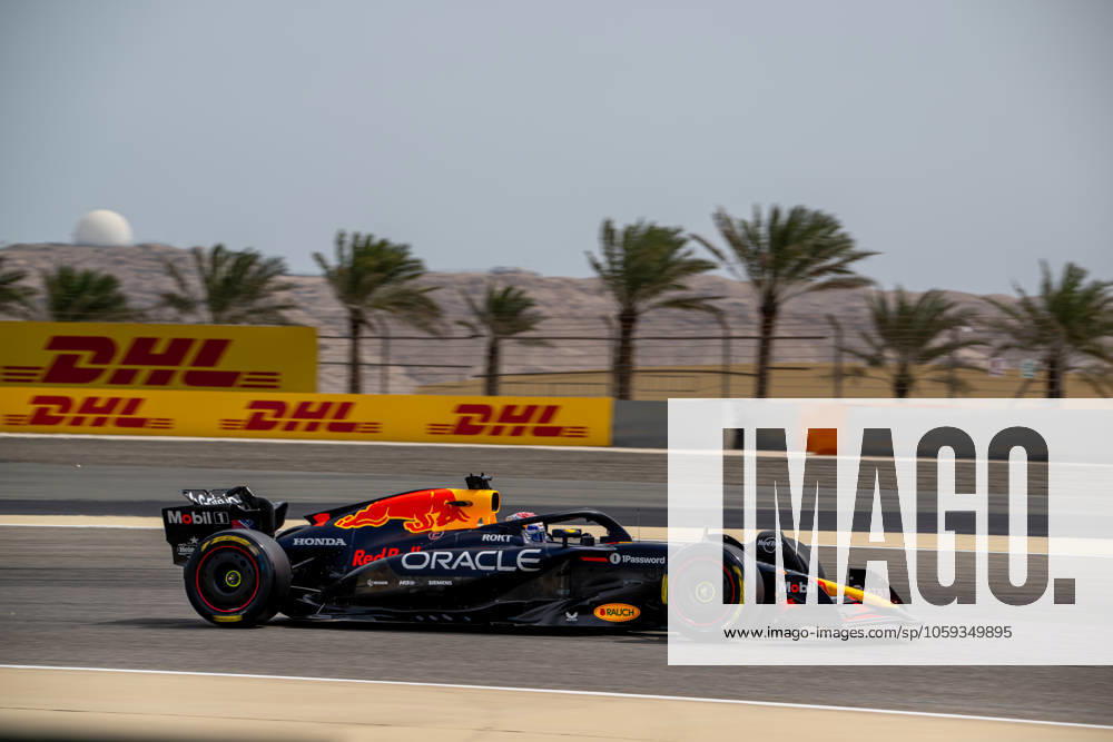 SAKHIR, BAHRAIN: Max Verstappen, racing for the Red Bull Racing team during the 2025 Formula 1 Bahrain Testing at the Bahrain International Circuit in Sakhir, Bahrain