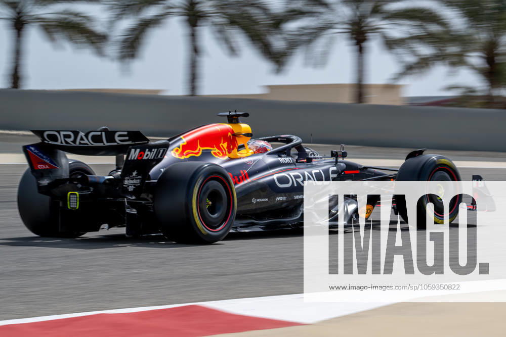 SAKHIR, BAHRAIN: Max Verstappen, racing for the Red Bull Racing team during the 2025 Formula 1 Bahrain Testing at the Bahrain International Circuit in Sakhir, Bahrain