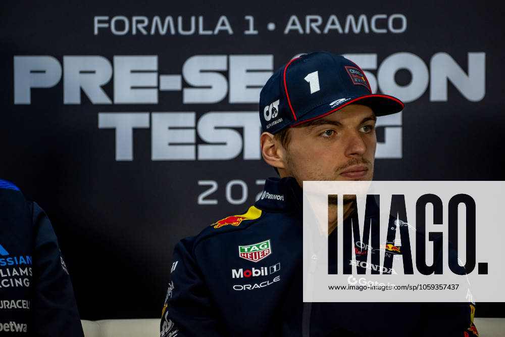 SAKHIR, BAHRAIN: Max Verstappen, racing for the Red Bull Racing team during the 2025 Formula 1 Bahrain Testing at the Bahrain International Circuit in Sakhir, Bahrain