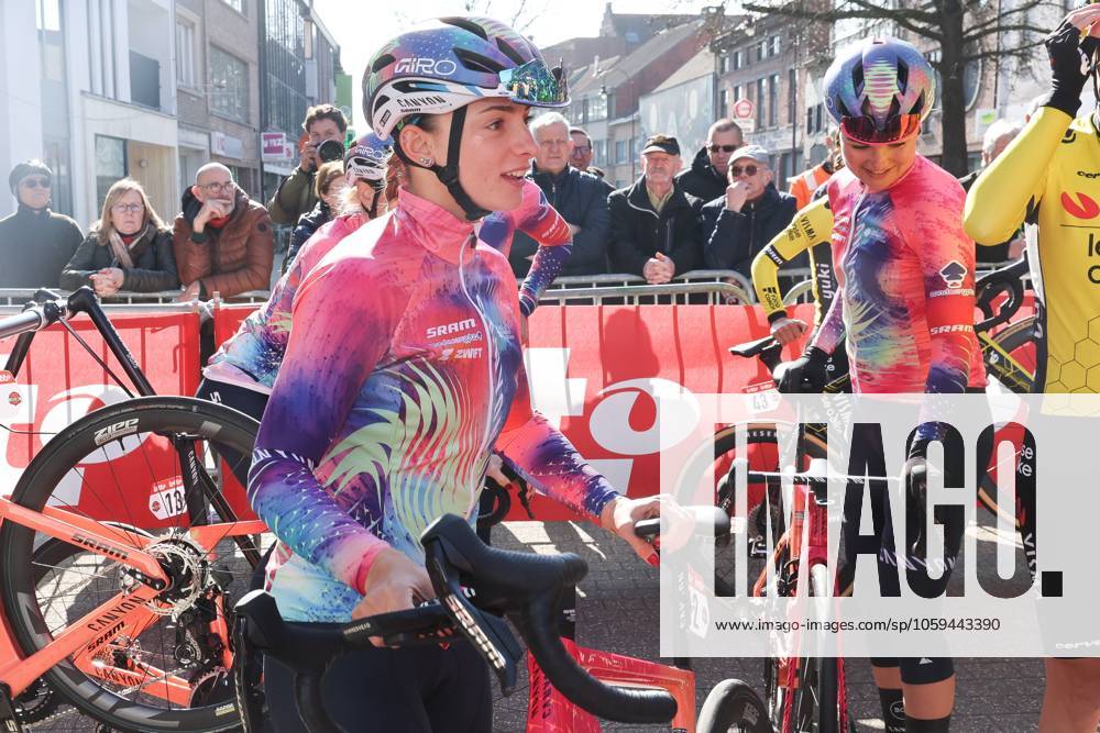 Fenix Omloop van het Hageland AARSCHOT TIELT - WINGE, Belgium 02 03 2025 Chiara Consonni, Canyon Sram pictured during the Fenix Omloop van het Hageland on 02 March 2025 ( Picture by Gianni Barbieux Photo News ).