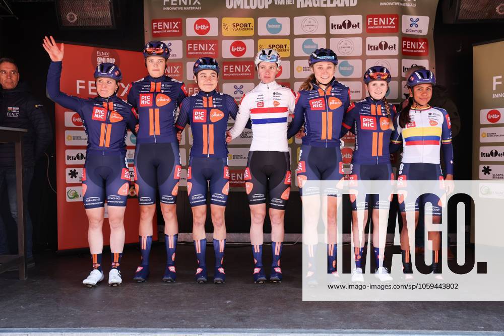 Fenix Omloop van het Hageland AARSCHOT TIELT - WINGE, Belgium 02 03 2025 Team Picnic postnl pictured during the Fenix Omloop van het Hageland on 02 March 2025 ( Picture by Gianni Barbieux Photo News ).