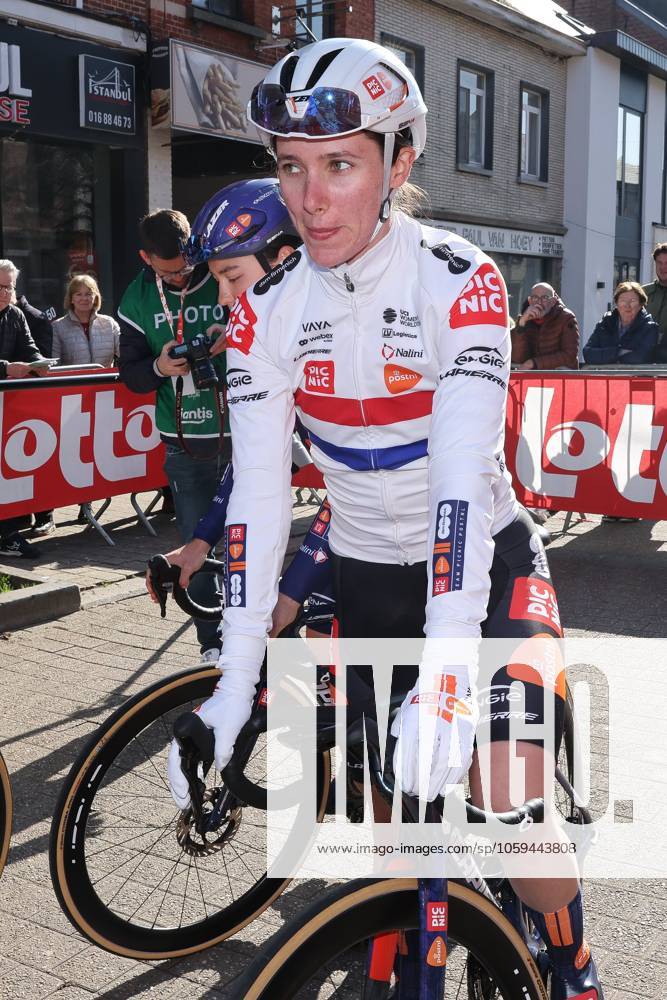 Fenix Omloop van het Hageland AARSCHOT TIELT - WINGE, Belgium 02 03 2025 Pfeiffer Georgi, Team Picnic postnl pictured during the Fenix Omloop van het Hageland on 02 March 2025 ( Picture by Gianni Barbieux Photo News ).