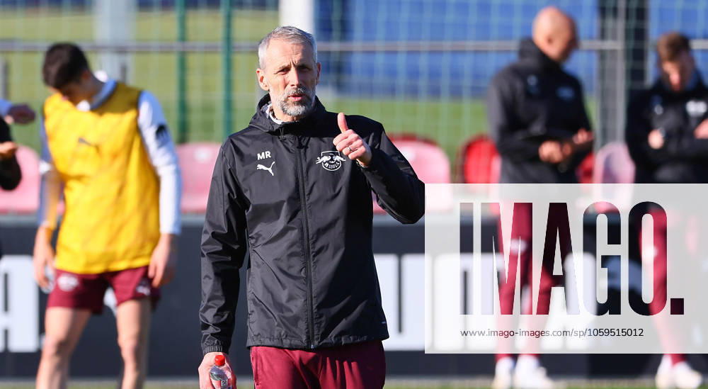 RB Leipzig Training Bundesliga Leipzig, 04 03 2025, RBL Training Center, Fußball Bundesliga , RB LEIPZIG Training , In the picture Coach Marco Rose RB Leipzig , For editorial use only Only editorial use , Picture Point
