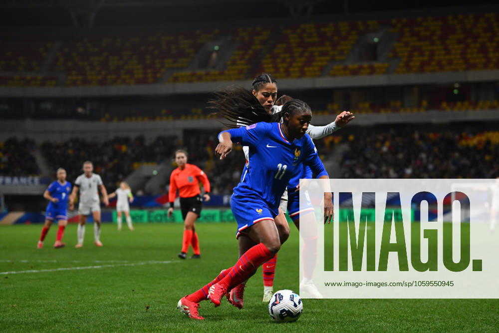France v Iceland - UEFA Women s Nations League 2025 Kadidiatou Diani, Grace Geyoro and Sveindis Jonsdottir during the UEFA Women s Nations League 2025 match between France and Iceland at Stade Marie-Marvingt on February 25, 2025 in Le Mans, France. Le Mans France