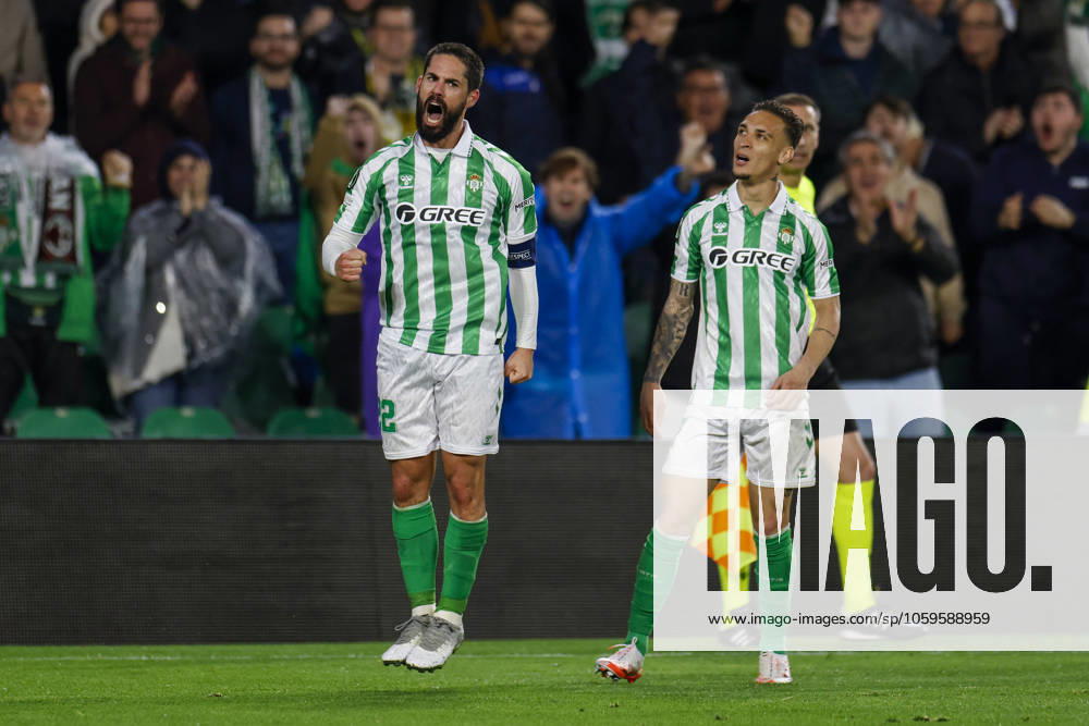 Real Betis Balompie v Vitoria SC - UEFA Conference League 2024 25 Round of 16 First Leg Francisco Roman Alarcon Isco of Real Betis celebrates a goal during the UEFA Conference League match between Real Betis and Vitoria Guimaraes SC at Benito Villamarin in Seville, Spain, on March 6, 2025. Seville Spain