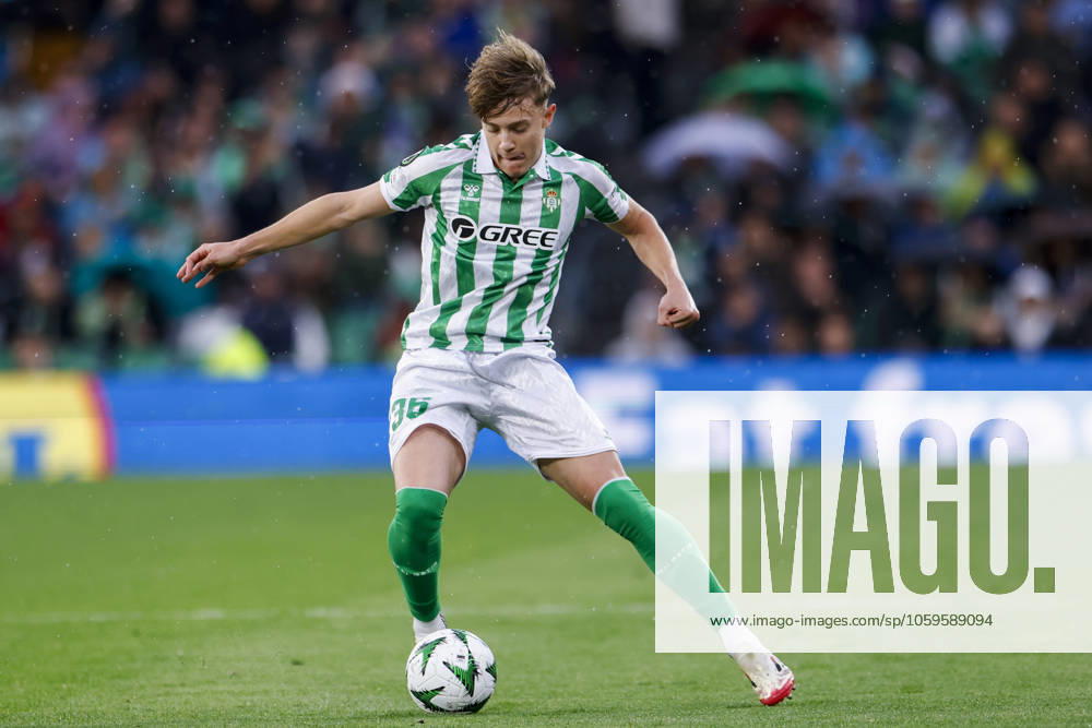 Real Betis Balompie v Vitoria SC - UEFA Conference League 2024 25 Round of 16 First Leg Jesus Rodriguez of Real Betis passes the ball during the UEFA Conference League match between Real Betis and Vitoria Guimaraes SC at Benito Villamarin in Seville, Spain, on March 6, 2025. Seville Spain