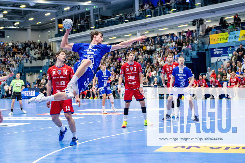 Daikin Handball Bundesliga, VfL Gummersbach SG BBM Bietigheim, 07 03 2025 Miro Schluroff VfL Gummersbach, 15 , throws on goal Daikin Handball Bundesliga, VfL Gummersbach SG BBM Bietigheim