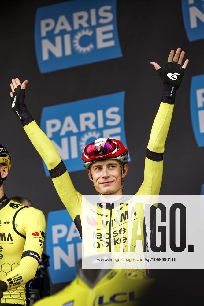 Danish Jonas Vingegaard Hansen of Team Visma-Lease a Bike pictured before the first stage of 83th edition of the Paris-Nice cycling race, from and to Le Perray-en-Yvelines (156,5km), Sunday 09 March 2025. DAVIDxPINTENS x114552932x