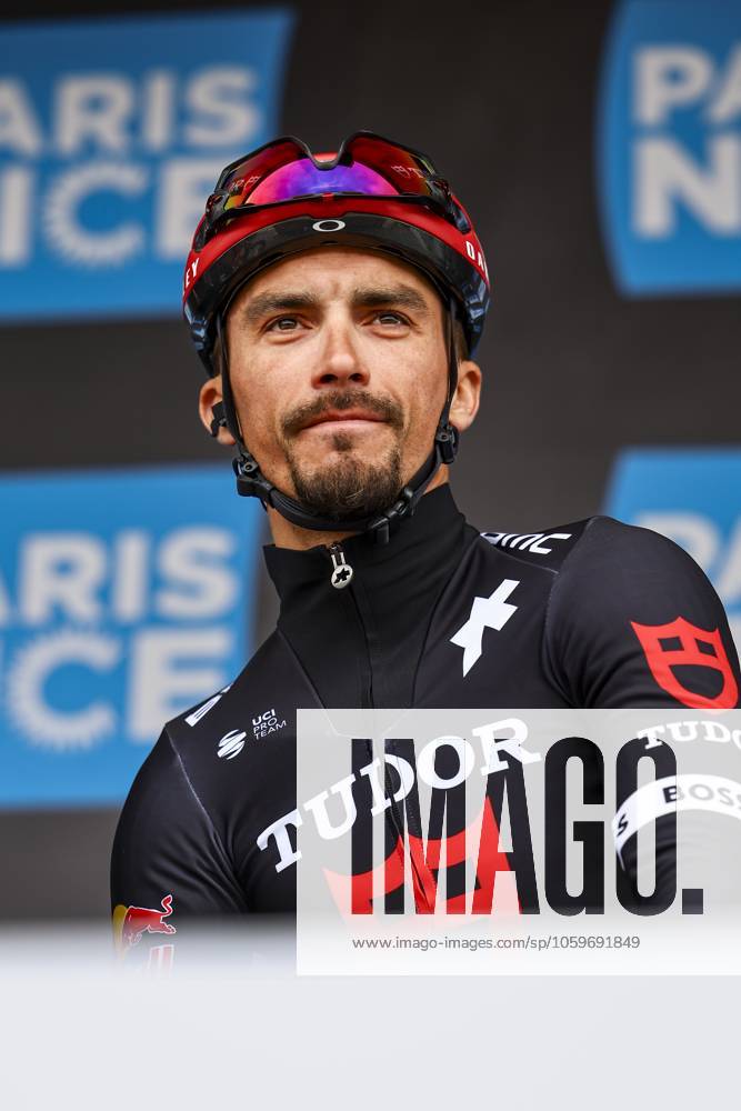 French Julian Alaphilippe of Tudor Pro Cycling Team pictured before the first stage of 83th edition of the Paris-Nice cycling race, from and to Le Perray-en-Yvelines (156,5km), Sunday 09 March 2025. DAVIDxPINTENS x114554926x