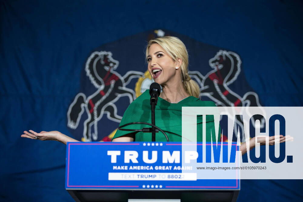 White House senior adviser Ivanka Trump speaks during a rally as she campaigns for U.S. President Donald Trump at the Wyndham Lancaster Resort & Convention Center on Sunday, November 1, 2020 in Lancaster, Pennsylvania. LANP20201101212 ALxDRAGO