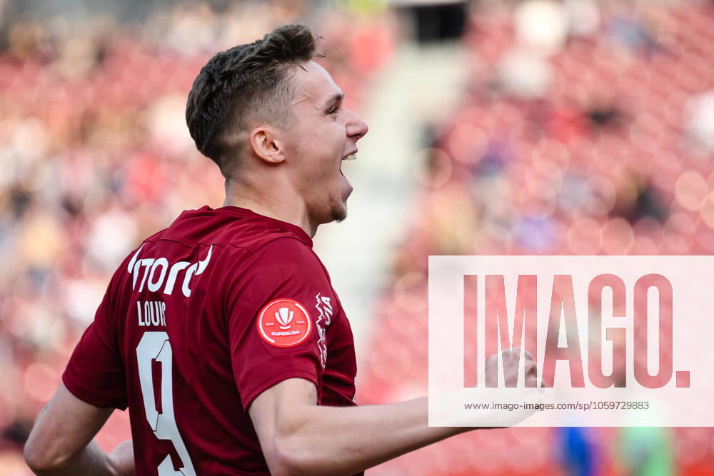 CFR Cluj v FC Gloria Buzau- Romanian Superliga Louis Munteanu celebrates during the match between CFR Cluj and Gloria Buzau in the Romanian Superliga at Dr Constantin Radulescu Stadium in Cluj-Napoca, Romania, on March 9, 2025. Cluj-Napoca Romania