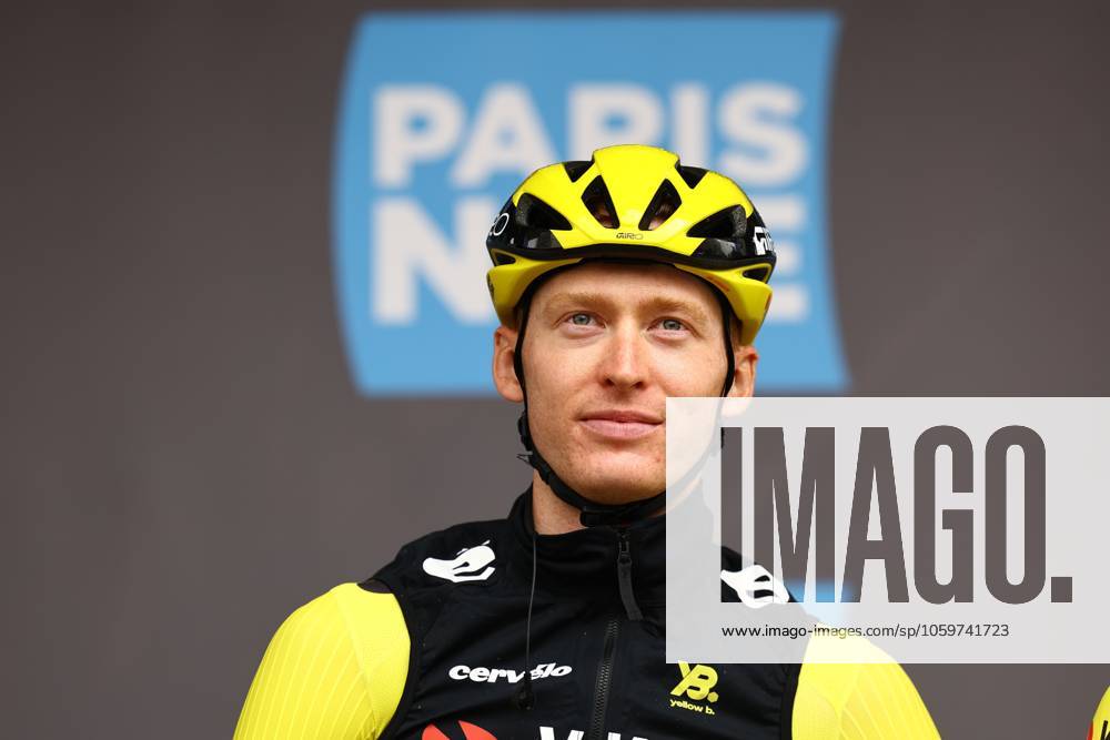 American Matteo Jorgenson of Team Visma-Lease a Bike pictured at the start of stage two of the 83th edition of the Paris-Nice cycling race, from Montesson to Bellegarde (183,9 km) in France, Monday 10 March 2025. DAVIDxPINTENS x114603558x