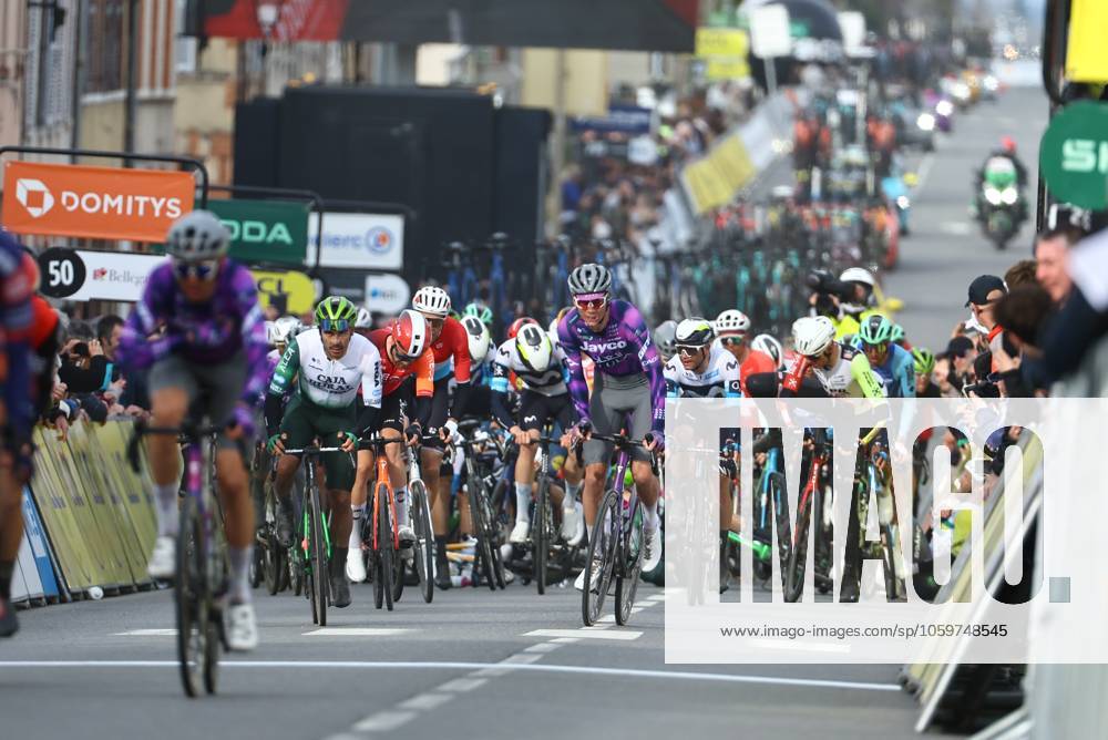 Riders pictured in action during stage two of the 83th edition of the Paris-Nice cycling race, from Montesson to Bellegarde (183,9 km) in France, Monday 10 March 2025. DAVIDxPINTENS x114617302x