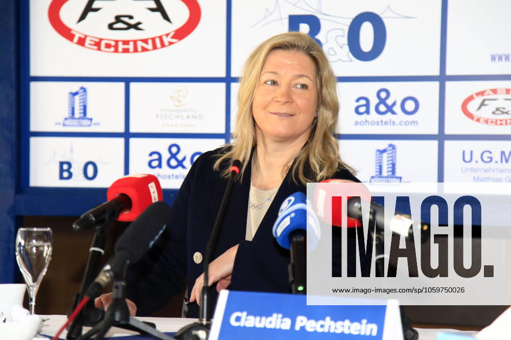 Claudia Pechstein at a press conference on the end of her speed skating career in the Müggelturm Berlin, 10 03 2025 Foto:xM.xWehnertx xFuturexImagex 0806991440st