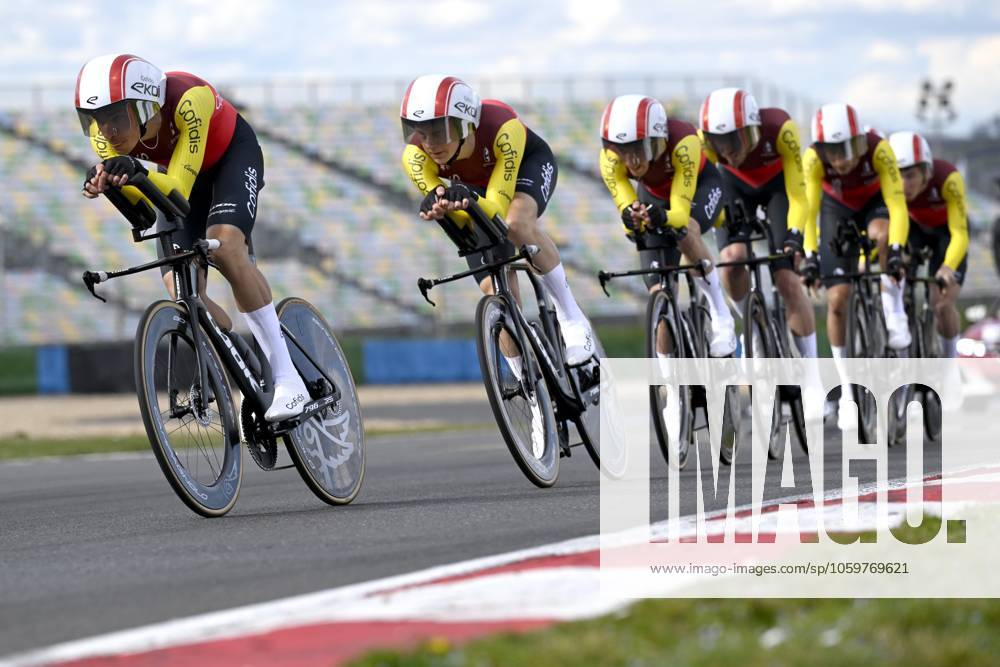 Paris - Nice 2025 - stage 3 NEVERS, FRANCE - MARCH 11 : team Cofidis during stage 3 of the 83th edition of the Paris - Nice cycling race, a team time-trail stage of 28,4km with start on the Circuit Magny-Cours and finish in Nevers on March 11, 2025 in Nevers, France, 11 03 2025 ( Motordriver Kenny Verfaillie - Nevers France