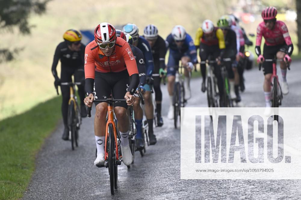 Paris - Nice 2025 - stage 4 LA LOGE DES GARDES, FRANCE - MARCH 12 : Tarling Joshua (GBR) of Ineos Grenadiers during stage 4 of the 83th edition of the Paris - Nice cycling race, a stage of 163,4km with start in Vichy and finish in La Loge Des Gardes on March 12, 2025 in La Loge Des Gardes, France, 12 03 2025 ( Motordriver Kenny Verfaillie - La Loge Des Gardes France