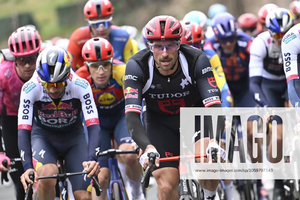 Paris - Nice 2025 - stage 4 LA LOGE DES GARDES, FRANCE - MARCH 12 : Haller Marco (AUT) of Tudor Pro Cycling Team during stage 4 of the 83th edition of the Paris - Nice cycling race, a stage of 163,4km with start in Vichy and finish in La Loge Des Gardes on March 12, 2025 in La Loge Des Gardes, France, 12 03 2025 ( Motordriver Kenny Verfaillie - La Loge Des Gardes France