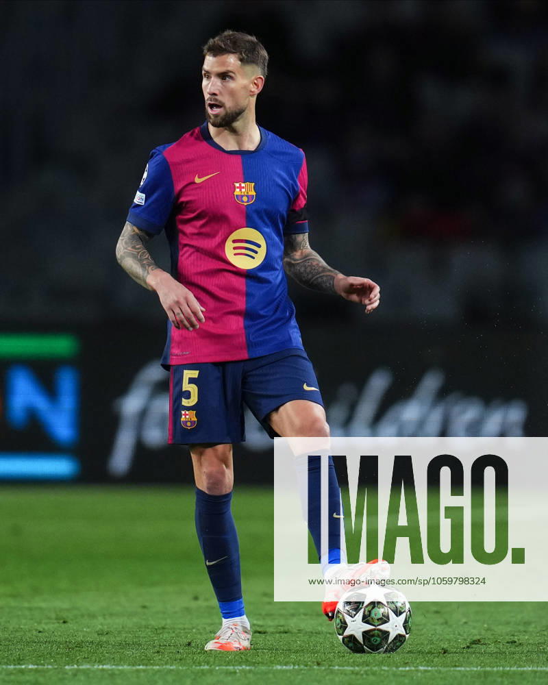 ESP: FC Barcelona, Barca - SL Benfica. UEFA Champions League match. Round of 16 Inigo Martinez of FC Barcelona during the UEFA Champions League match, Round of 16, between FC Barcelona and Benfica played at Lluis Companys Stadium on March 11 2025 in Barcelona Spain. kpng