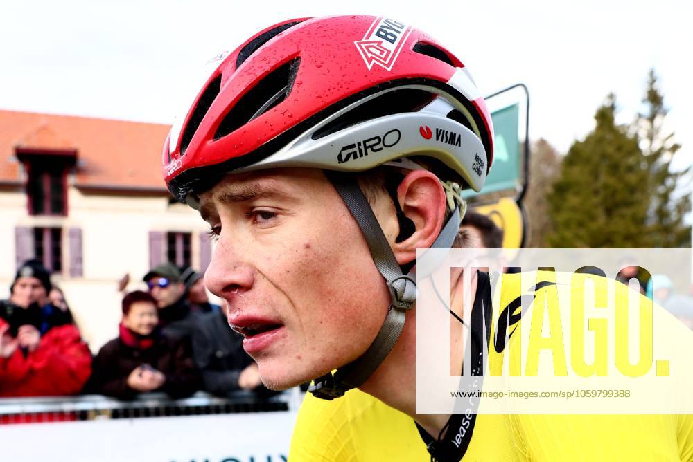 Danish Jonas Vingegaard Hansen of Team Visma-Lease a Bike reacts after stage four of the 83th edition of the Paris-Nice cycling race, 163,4km from Vichy to La Loge des Gardes, France, Wednesday 12 March 2025. DAVIDxPINTENS x114780431x